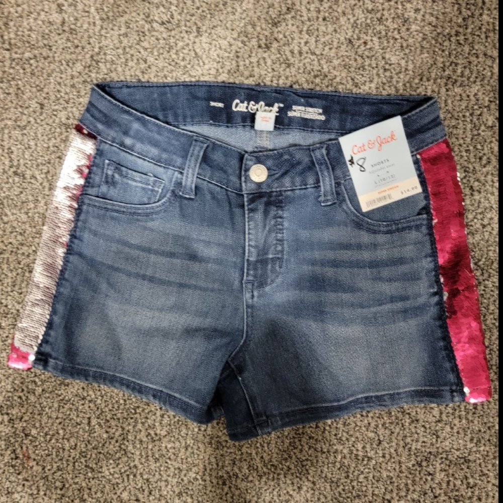 Kids BOGO Mix-N-Match Kid's Sequin Jean Shorts